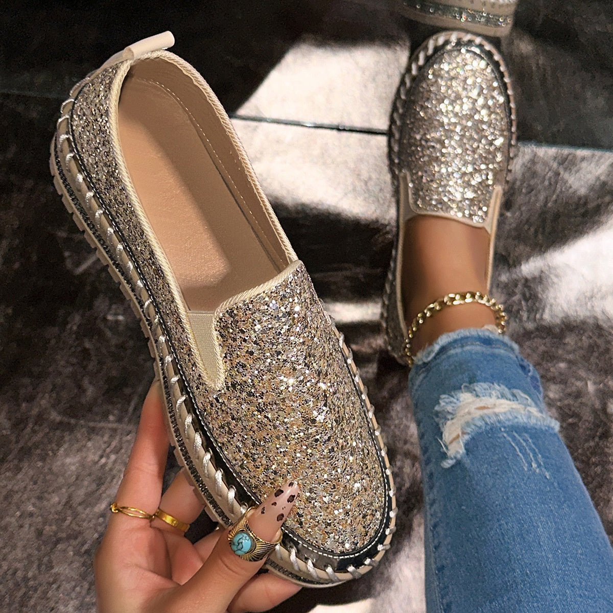 👟 61% DE RÉDUCTION! 🚶‍♀️ Chaussures Slip-On Décontractées pour Femme – Confortables, Légères & Faciles à Enfiler pour le Quotidien 🌸