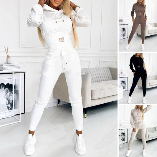 Survêtement à capuche deux pièces pour femme