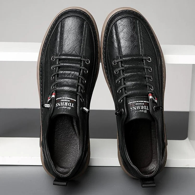 Chaussures de conduite décontractées respirantes en cuir véritable faites à la main en France