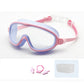 Masques de natation anti-brouillard pour enfants avec clip nasal et bouchons d'oreilles