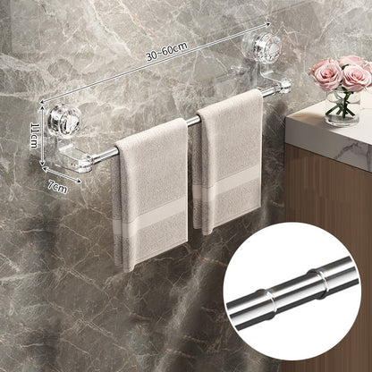 🛁✨ Light Luxury No-Punch - Barre porte-serviettes rétractable à ventouse