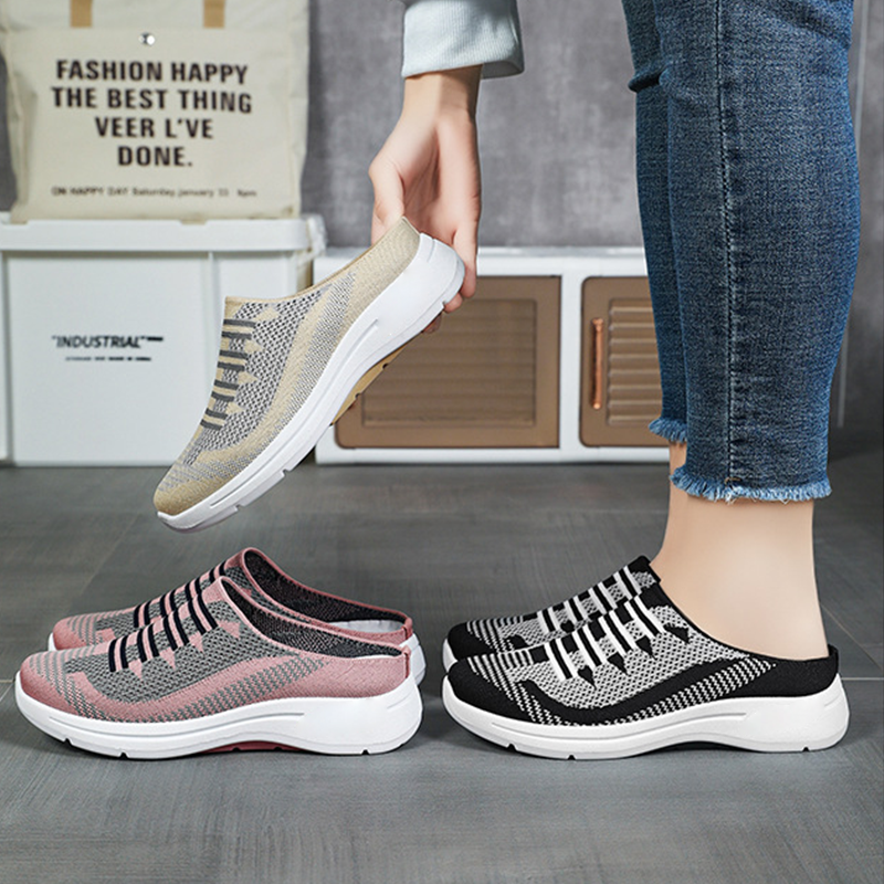 👟👟Chaussures de sport orthopédiques pour femmes avec talon ouvert et soutien de la voûte plantaire