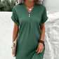 🍃Robe monochrome à col en V pour femmes🌷