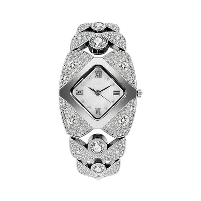 💎⌚Montre à quartz rétro pour femme avec strass scintillants✨