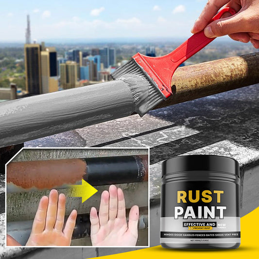 Peinture antirouille grise imperméable, résistante aux UV et à l'usure avec pinceau