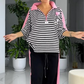 🌴55 % de réduction💗Top et pantalon tendance à rayures pour femmes (ensemble 2 pièces)