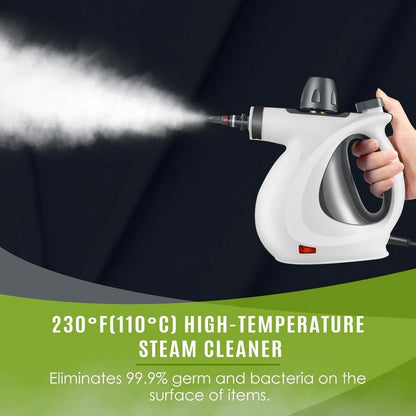 💎 50% DE RÉDUCTION ! 💎 Nettoyeur Vapeur Portable à Main – 1050W, 350ml, Chauffage Ultra-Rapide & Accessoires Multiples
