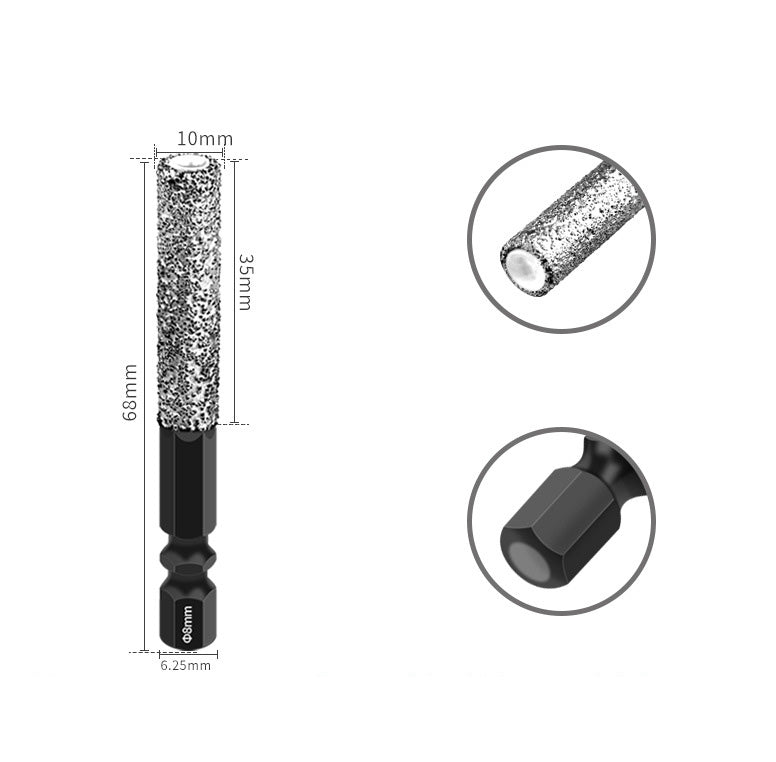 🔥 2-en-1 Hexagonal Shank Brazing Drilling Dry Specialized Hole Opener