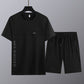 🔥 VENTE DU DERNIER JOUR - 49% DE RÉDUCTION 🔥 Ensemble 2 pièces Top et short à manches courtes pour hommes