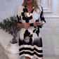 ✨️Best-seller de l'été👗Robe ample imprimée à col en V profond pour femme(🔥50% de réduction)
