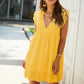 Robe Mini Décontractée à Découpes pour Femme