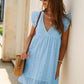 Robe Mini Décontractée à Découpes pour Femme