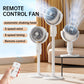 Ventilateur Télécommandé à Oscillation Automatique et Hauteur Réglable - Utilisation de bureau, sur pied ou au sol