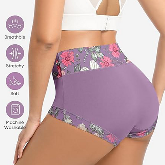 Ensemble de culottes à taille haute à imprimé floral pour femmes