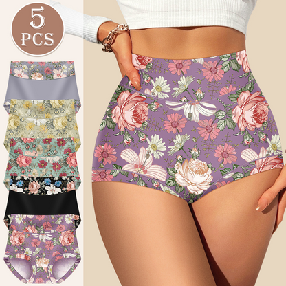 Ensemble de culottes à taille haute à imprimé floral pour femmes