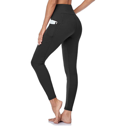 Legging Gainant de Fitness à Taille Haute avec Poches Latérales avec Contrôle du Ventre et Effet Rehaussant des Fesses
