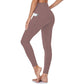 Legging Gainant de Fitness à Taille Haute avec Poches Latérales avec Contrôle du Ventre et Effet Rehaussant des Fesses