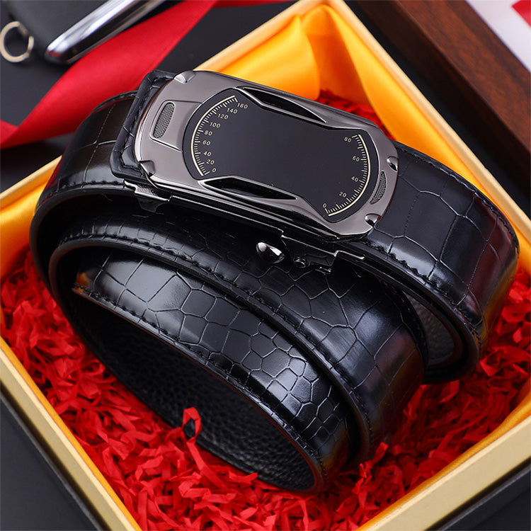 Boucle automatique pour homme avec motif crocodile