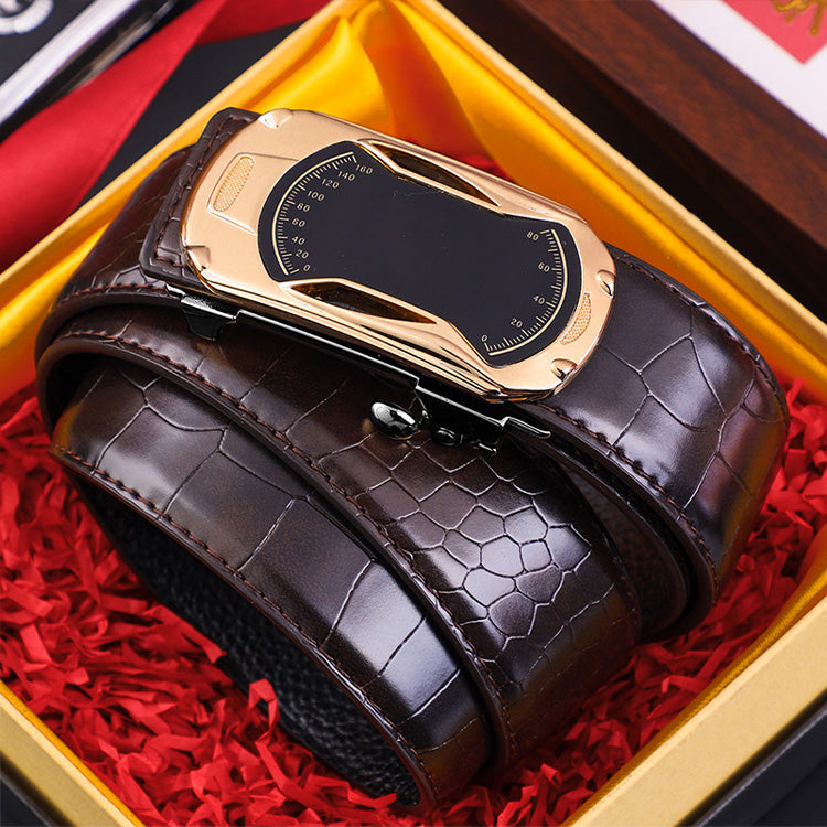 Boucle automatique pour homme avec motif crocodile