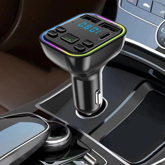 🔥Offres spéciales - Lecteur MP3 Bluetooth pour voiture avec lumières colorées