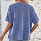 T-shirt oversize côtelé ultra-confort pour femme