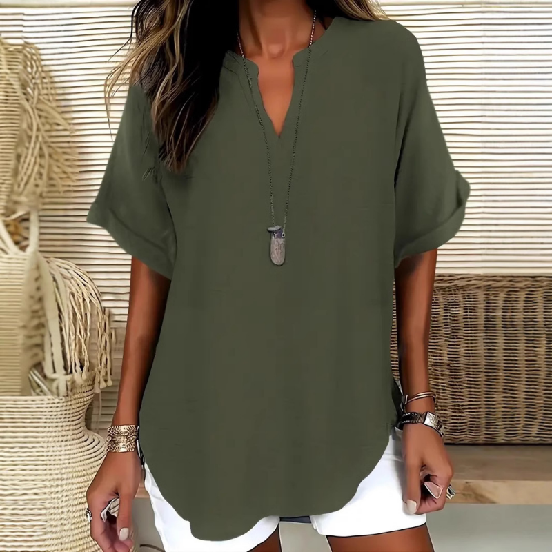 🌸 Soldes de printemps : 50 % DE RÉDUCTION 👕 Haut à manches courtes uni et ample, très tendance
