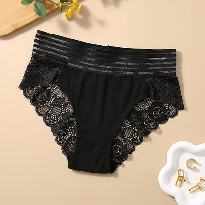 Culottes Sexy en Dentelle Fleurie pour Femme