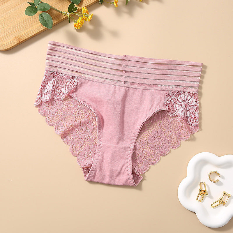 Culottes Sexy en Dentelle Fleurie pour Femme
