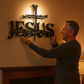 Décoration Murale Croix « La Vérité de Jésus » en Métal