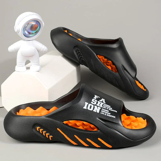 Chaussons de Massage Stylés avec Soutien de la Voûte Plantaire pour l'Extérieur