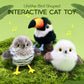 🎁🐱Jouet interactif pour chat en forme d'oiseau réaliste