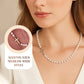 Collier de Perles de Culture en Croix Élégant pour Femmes