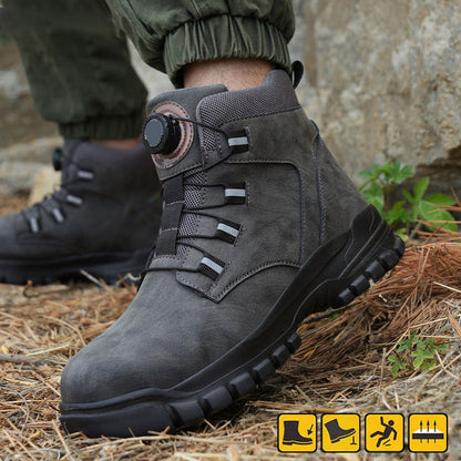 🔥Livraison gratuite - Bottes de sécurité S3 antidérapantes et légères pour unisexe, ✅👍 avec pointes résistantes aux chocs, fonction anti-écrasement et anti-compression