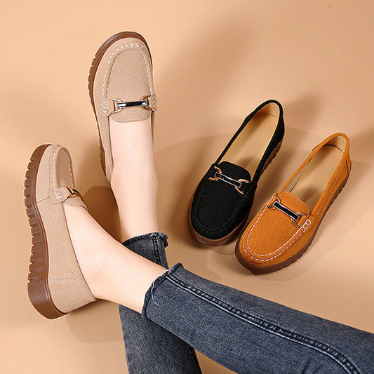 [Cadeau pour Femme] Mocassins pour Femmes - Chaussures Plates Confortables à Enfiler
