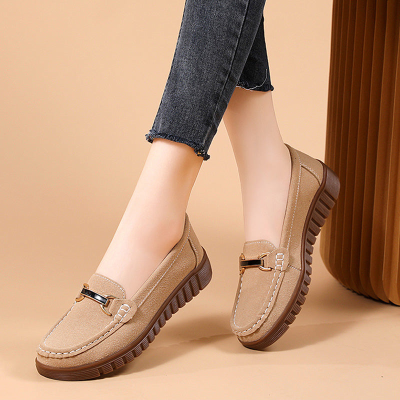 [Cadeau pour Femme] Mocassins pour Femmes - Chaussures Plates Confortables à Enfiler