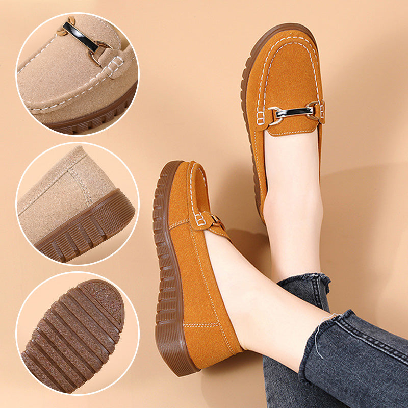 [Cadeau pour Femme] Mocassins pour Femmes - Chaussures Plates Confortables à Enfiler