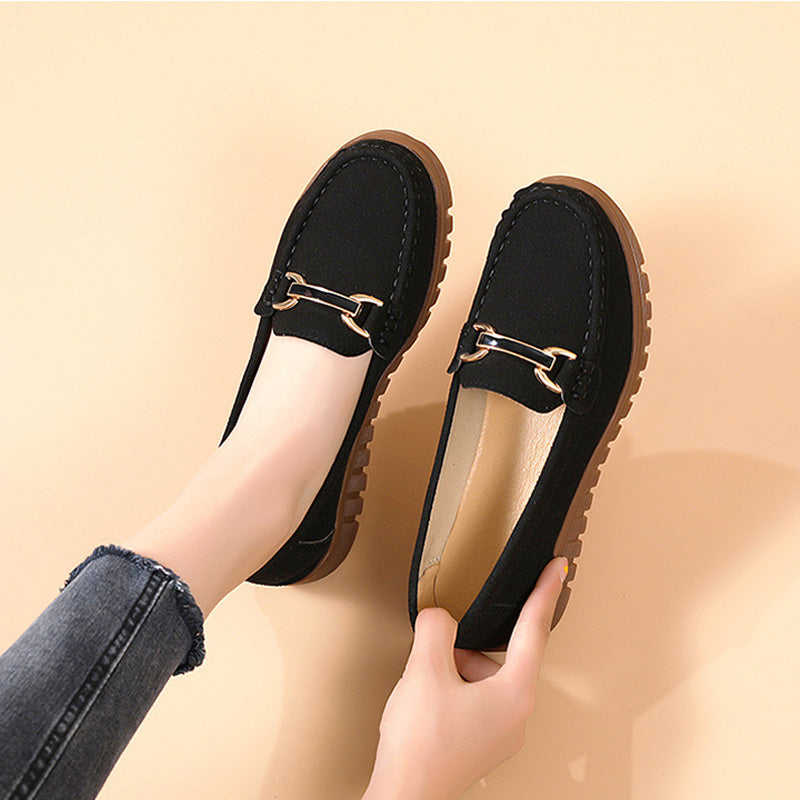 [Cadeau pour Femme] Mocassins pour Femmes - Chaussures Plates Confortables à Enfiler