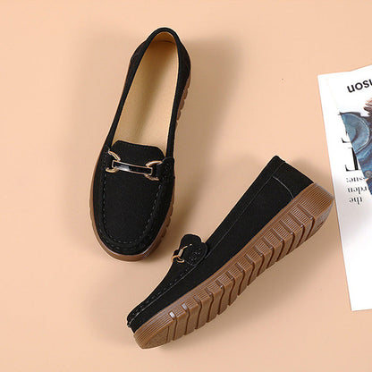 [Cadeau pour Femme] Mocassins pour Femmes - Chaussures Plates Confortables à Enfiler