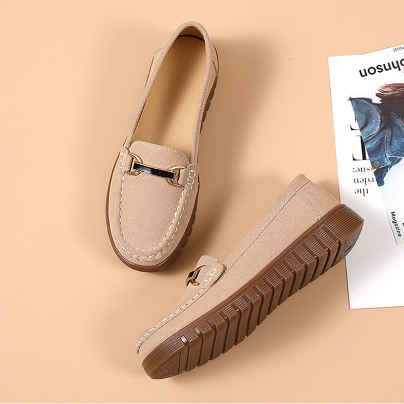 [Cadeau pour Femme] Mocassins pour Femmes - Chaussures Plates Confortables à Enfiler