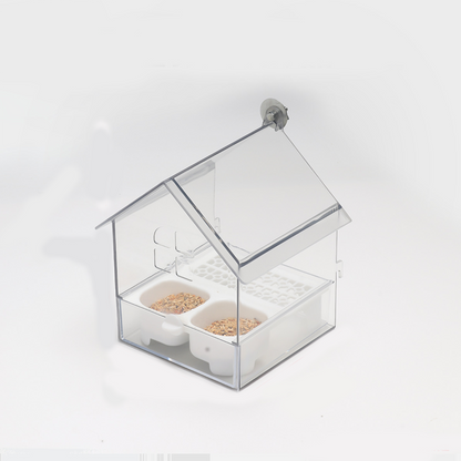🎁SOLDES (50 % DE RÉDUCTION)🔥Mangeoire externe coulissante pour perroquets