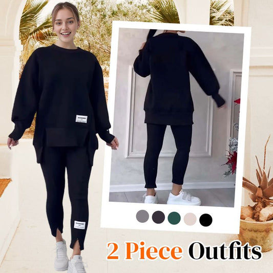 ✨ 57% DE RÉDUCTION ! 🎀 Ensemble Sweat-Shirt & Leggings pour Femmes – Confortable, Tendance & Parfait pour le Sport ou le Loisir 🏃‍♀️📦