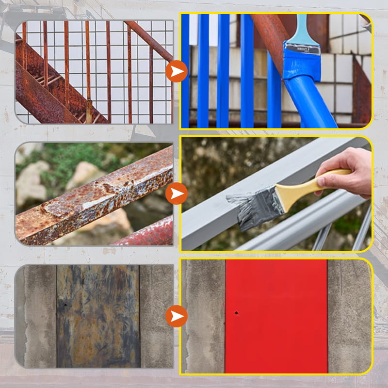 Peinture métallique anti-rouille et imperméable