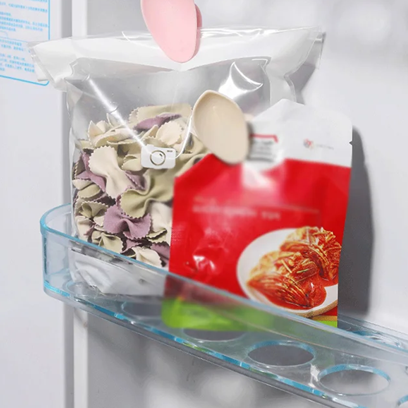 Pince magnétique pour aliments en forme de lotus et aimant pour réfrigérateur