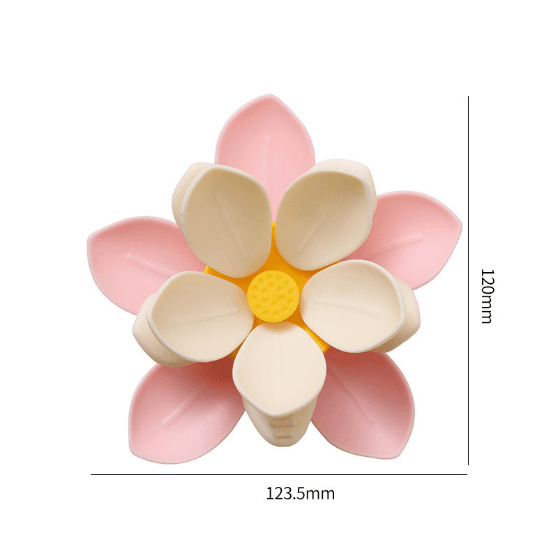 Pince magnétique pour aliments en forme de lotus et aimant pour réfrigérateur
