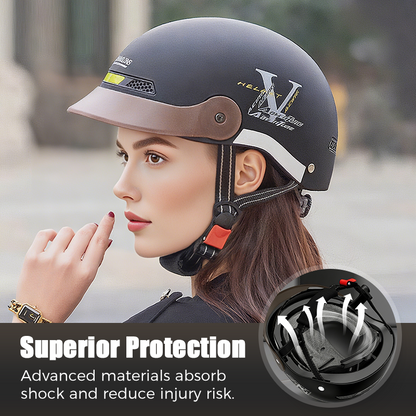 🛡️Breathable Casque de moto léger et résistant aux chocs