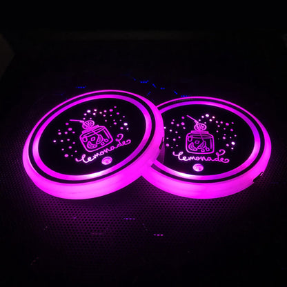 Auto Sous-verre Étanche à 7 Couleurs Changeantes