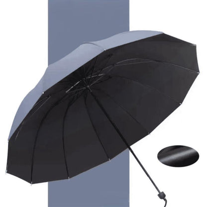 ☔ Parapluie Grand Format 12 Baleines Pliable et Anti-Vent - Protection Ultime !