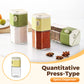 Quantitative Dual Mouth Press-Type Spice Dispenser