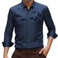 Chemise Thermique Classique pour Homme avec Paysage Oriental