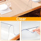 🏠OFFRE EXCEPTIONNELLE ! 50 % DE RÉDUCTION ! Tapis de table épais en PVC – Anti-rayures, résistant à la chaleur et transparent comme du cristal ✨